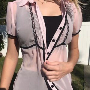 Light pink vintage blouse